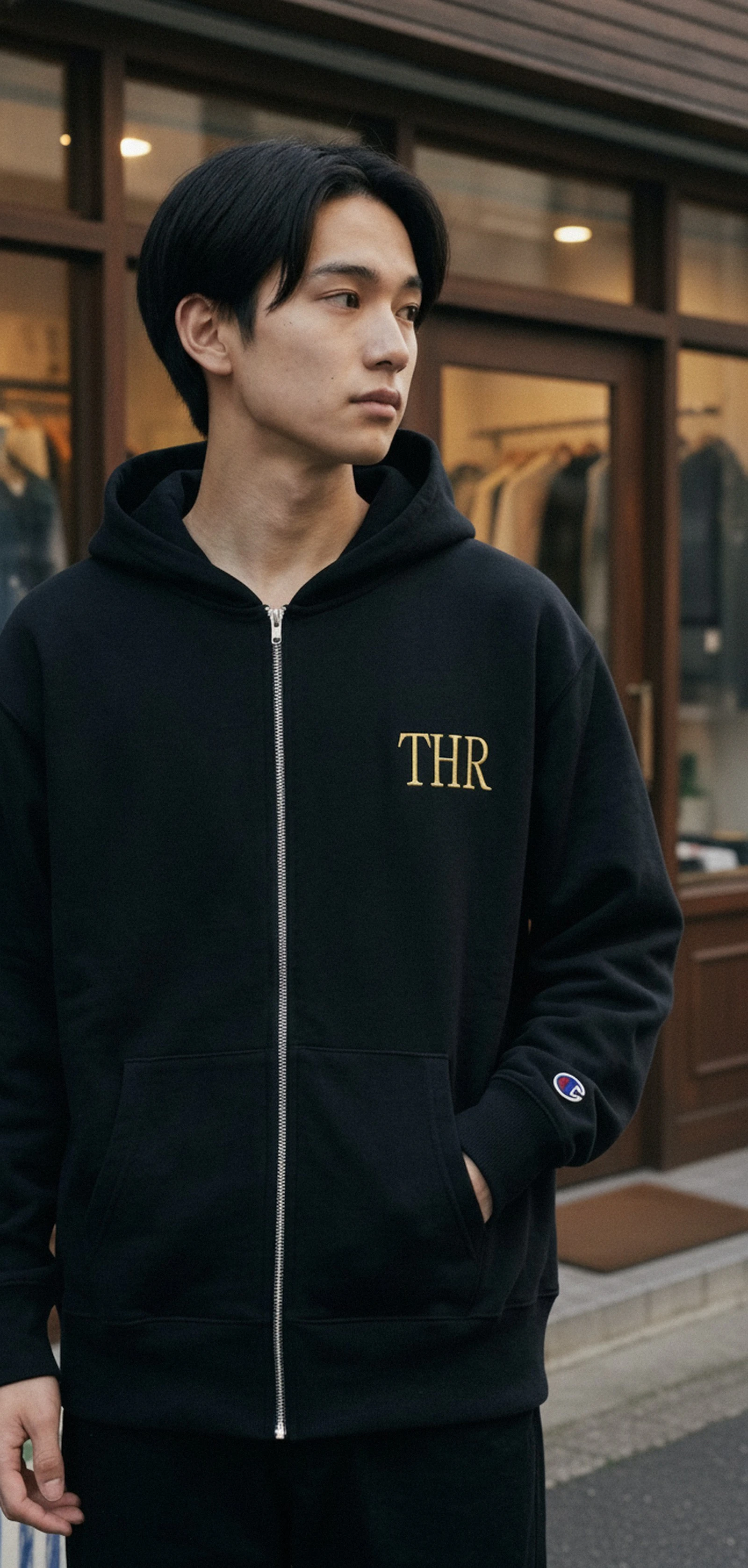 730111 Embroidery Zip_Parka