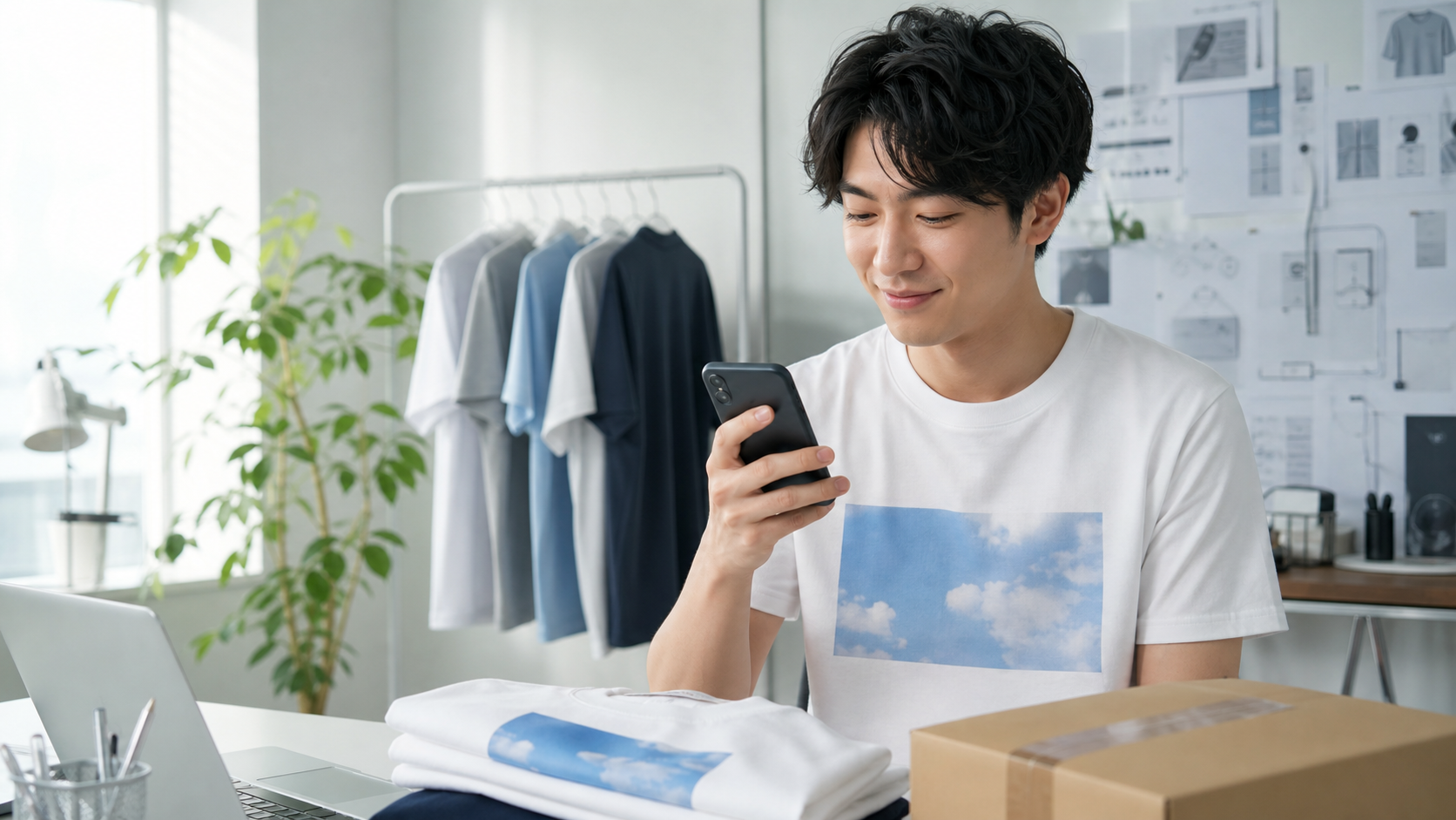 LINEで注文情報を確認するオリジナルウェア利用者