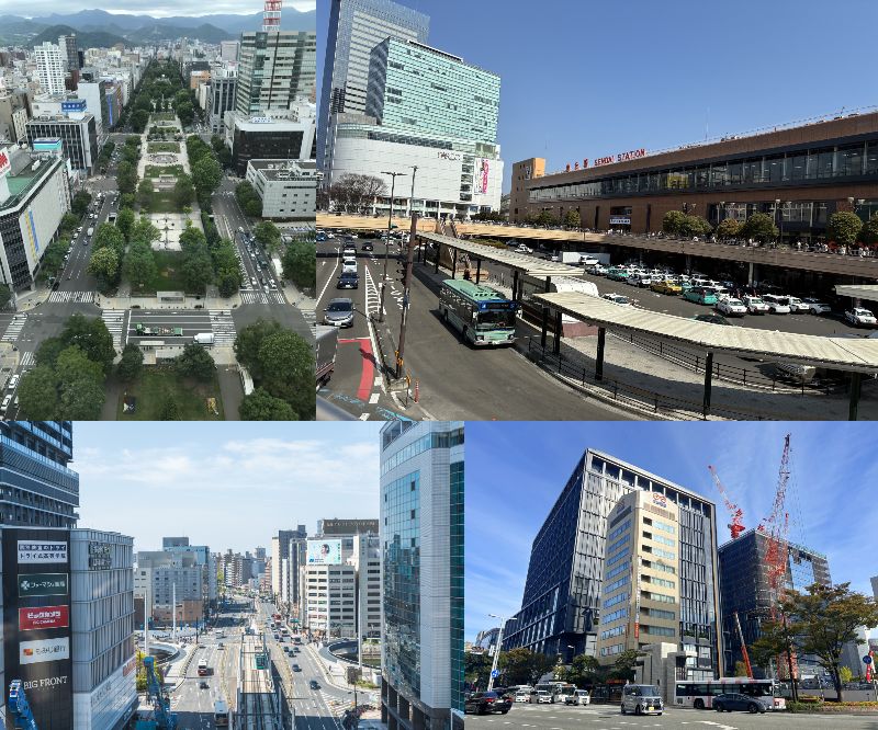 札幌、仙台、広島、福岡の様子
