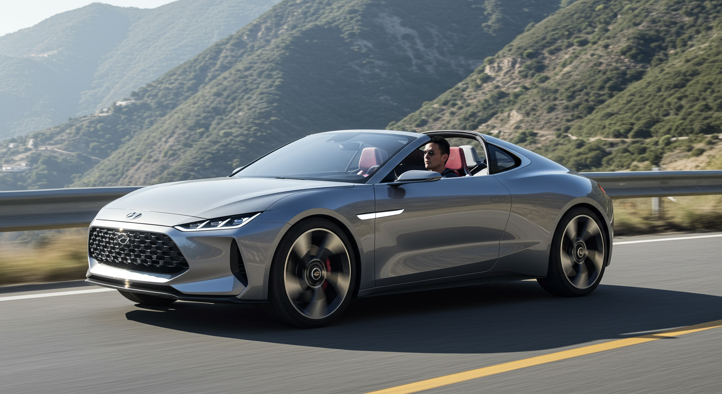 【驚愕】現代版3人乗りEVロードスター！ヒュンダイ「N Vision Roadster」はスポーツカーの概念をどう変えるか