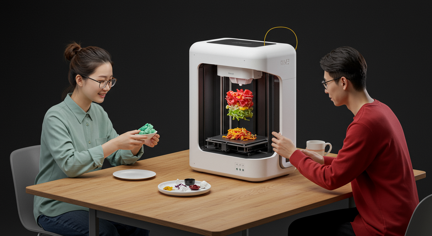AIが家庭の食品ロスを「魔法の粘土」に変える！3Dプリンターがもたらすサステナブルな未来