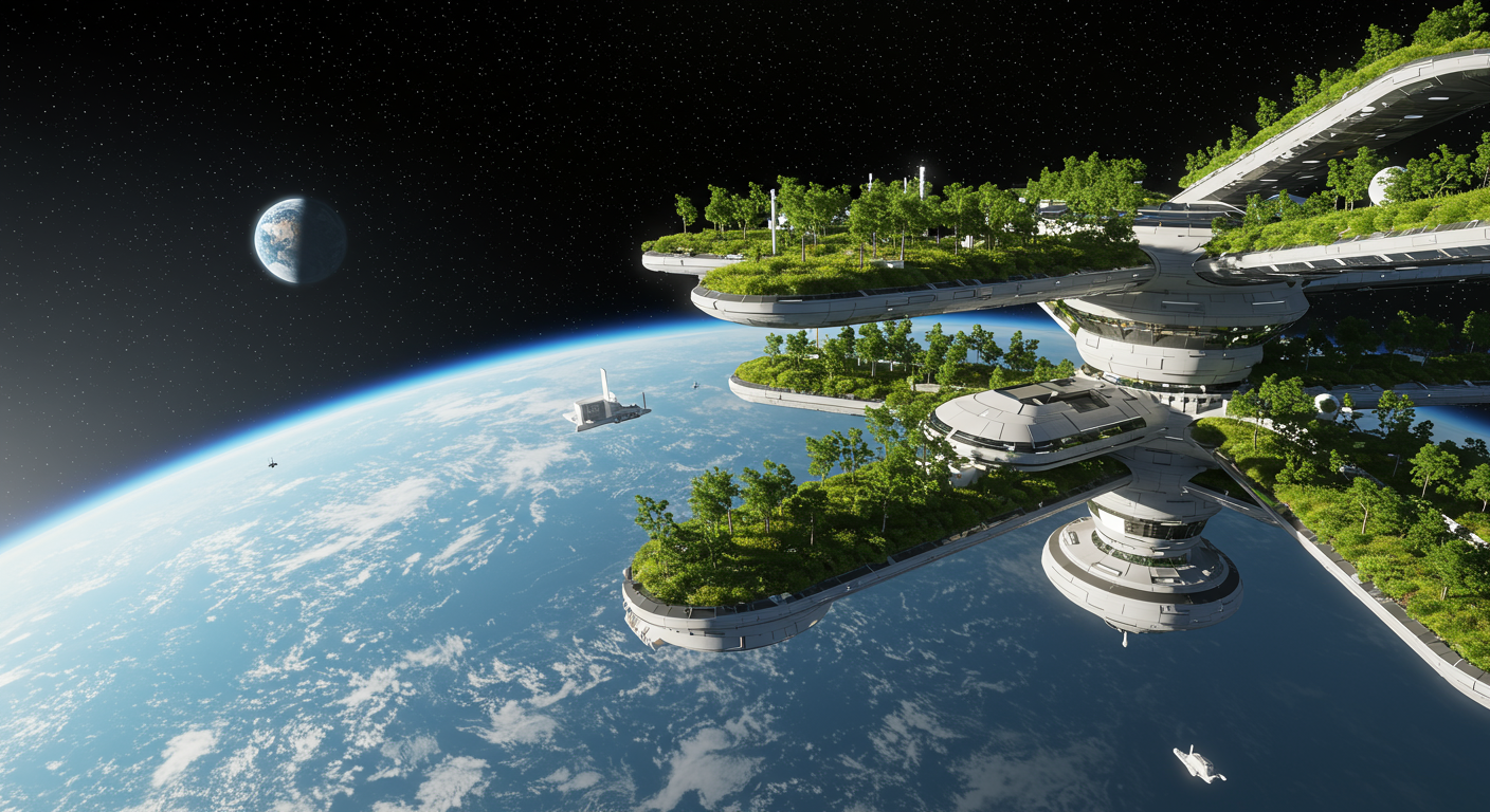 宇宙空間に緑があふれる！ヘザウィックが描く「宇宙庭園」で実現する未来の生活とは？