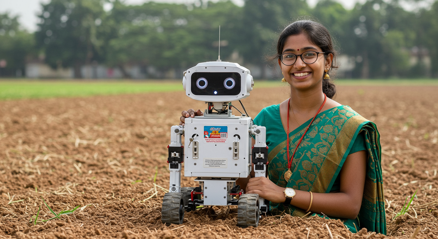 「農家のためのロボット」で人生逆転！インドの村娘、ロールス・ロイス航空部門から破格の年収1300万円オファーを獲得