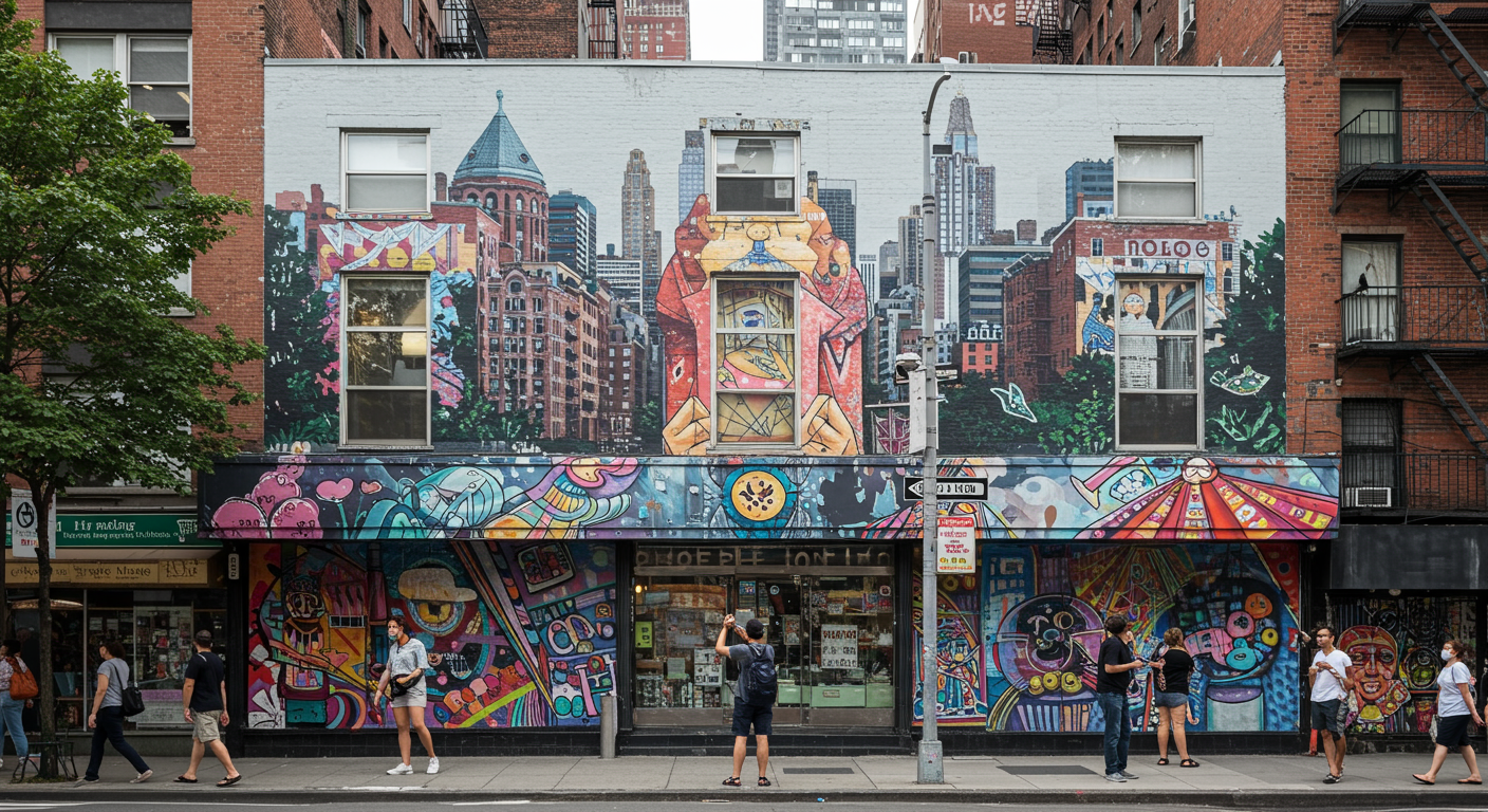 NYのアーティストがマンハッタンの街を「 viral masterpiece（バイラル・マスターピース）」に！路上アートが世界を魅了する秘密