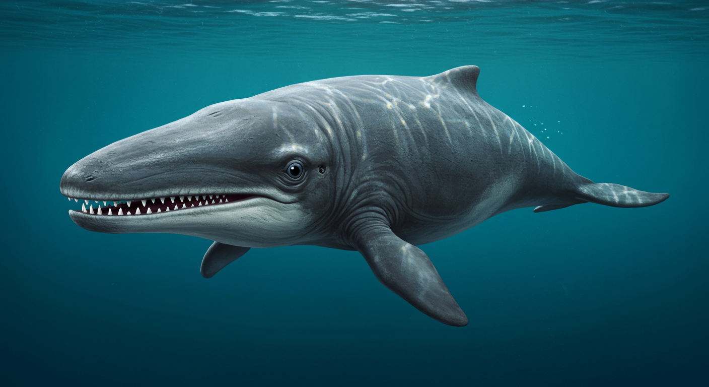 巨大な目と鋭い歯を持つ古代の捕食クジラ「リルチャン」の意外な素顔