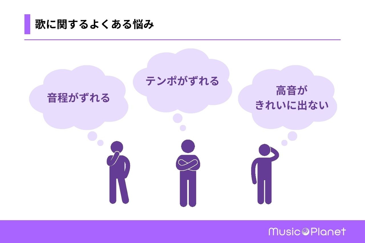 歌に関するよくある悩み