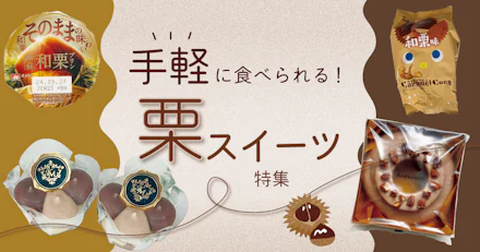 【秋の味覚を味わいたい!】手軽に食べられる栗スイーツ・お菓子特集🌰