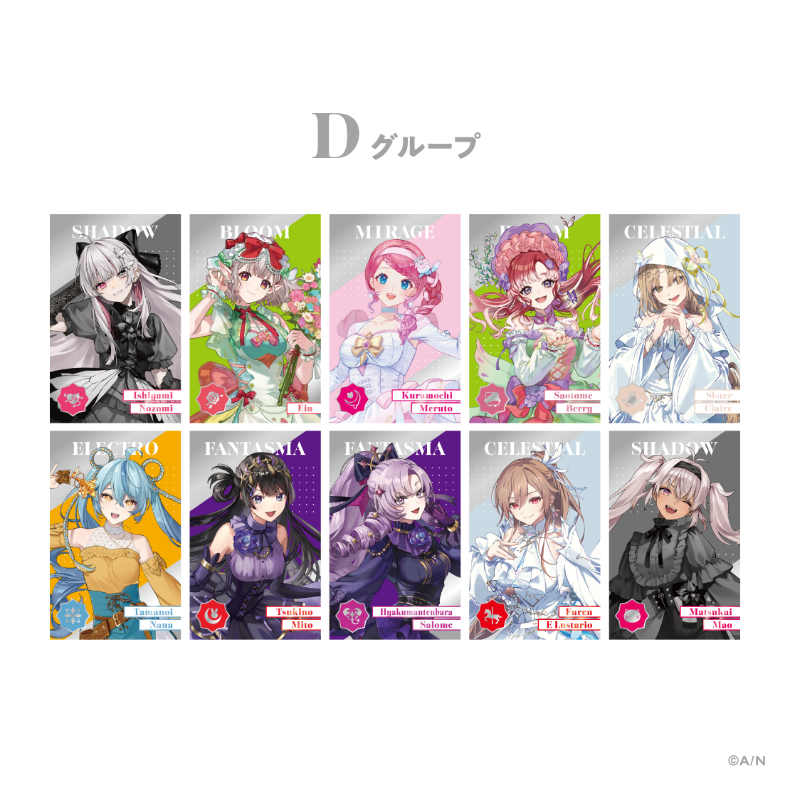 にじさんじ グループB 10点 にじさんじ 8th ストア 特典 チケット