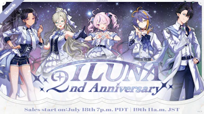 NIJISANJI EN announces “ILUNA 2nd Anniversary” merchandise