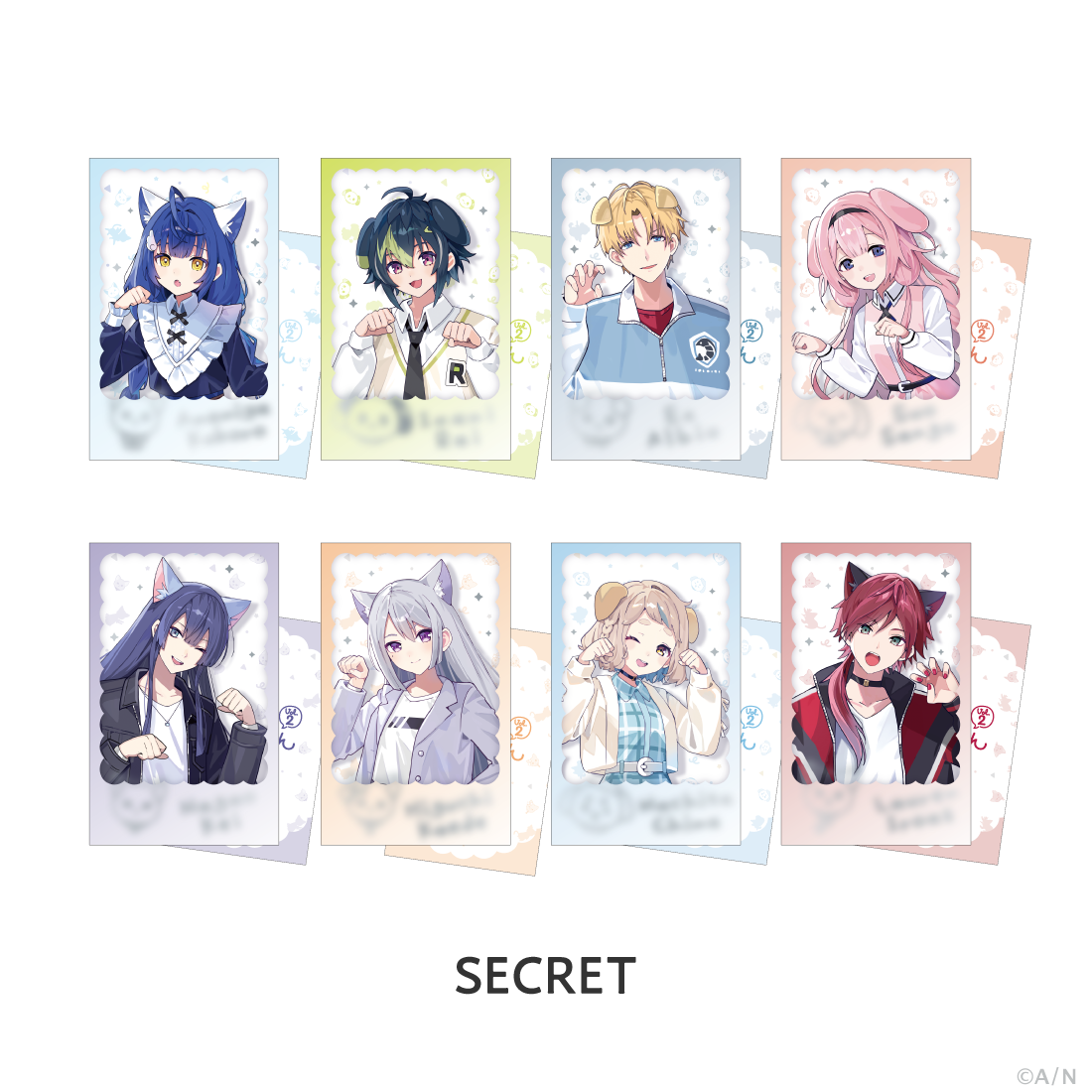にじさんじ ランダム箔押し缶バッジ わんにゃんdays 0 わんにゃんDays