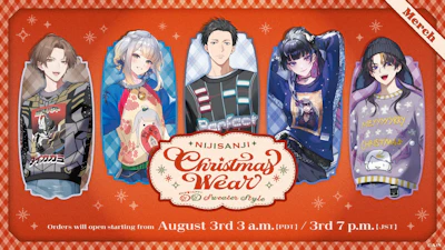 NIJISANJI and NIJISANJI EN Announce “Christmas Wear 2026”