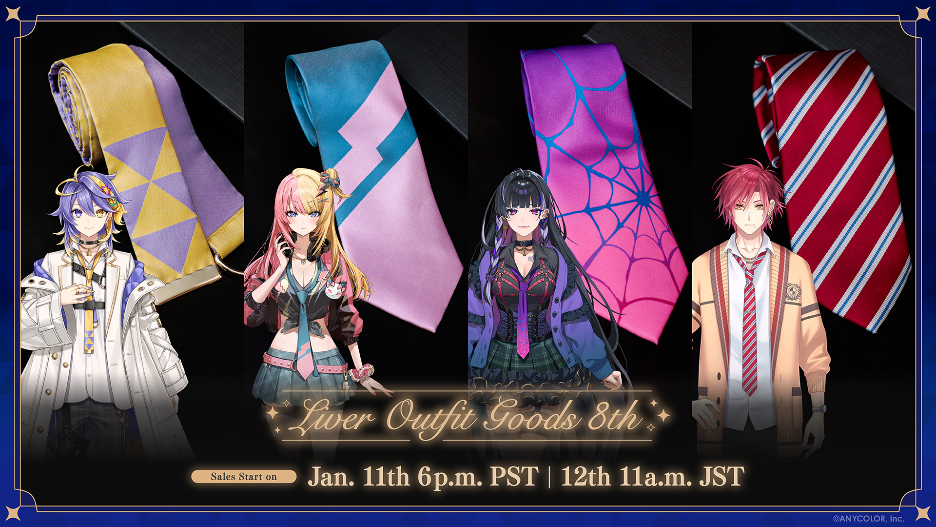NIJISANJI EN announces “Liver Outfit Goods 8th” | ANYCOLOR株式 