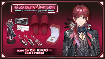 ローレン・イロアス(VTuberグループ「にじさんじ」所属)登録者100万人を記念して「Lauren Iroas Celebration Goods」を2026年6月15日(月)18時~受注販売開始!