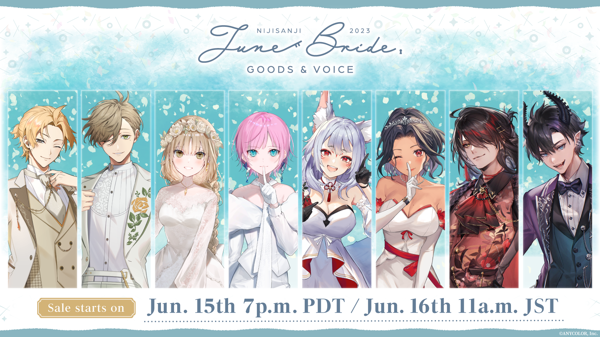 NIJISANJI EN announces “NIJISANJI June Bride 2023 Goods