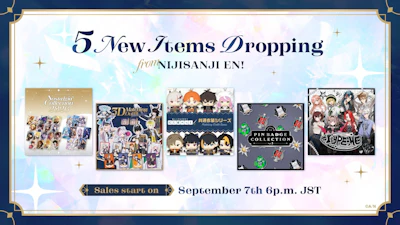 NIJISANJI and NIJISANJI EN Announce Lineup for 5 New Merchandise Series