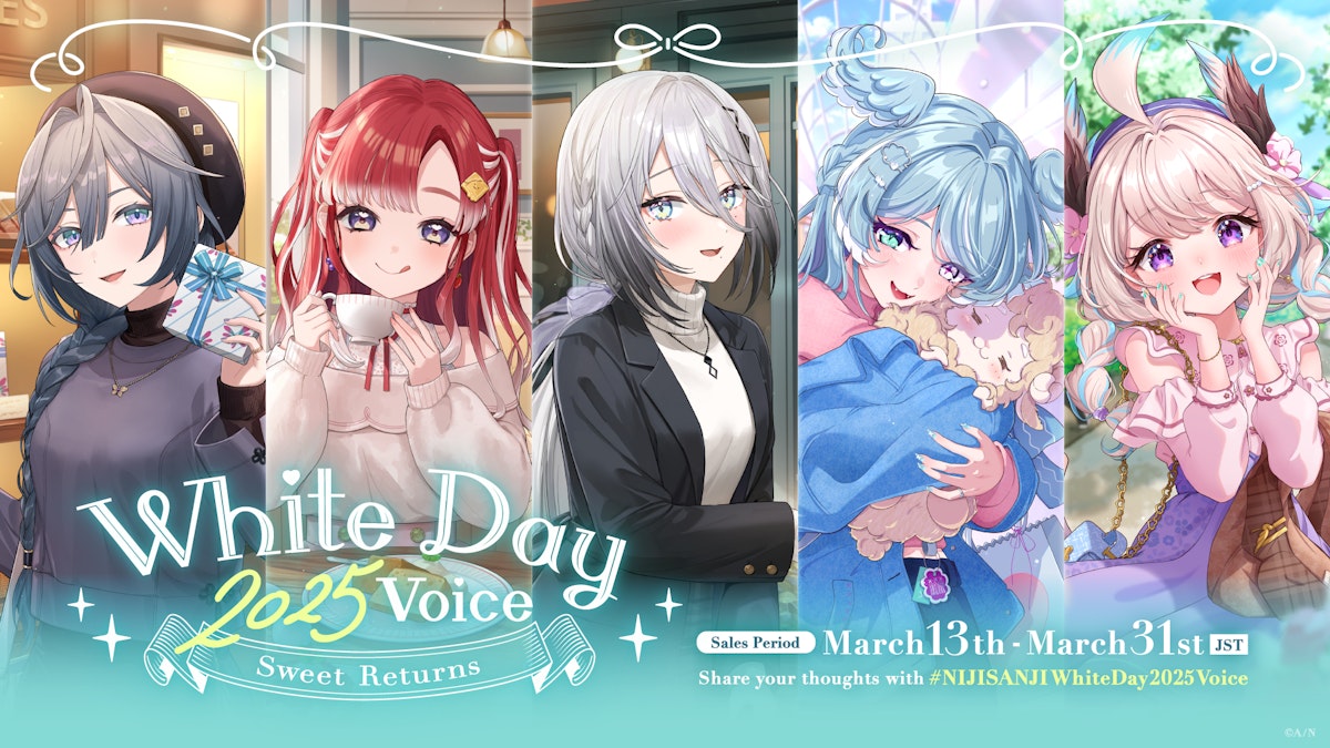 NIJISANJI and NIJISANJI EN announce “White Day 2025 Voice ~Sweet
