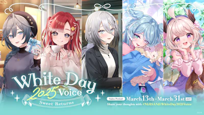 NIJISANJI and NIJISANJI EN announce “White Day 2025 Voice ~Sweet Returns~” voice packs