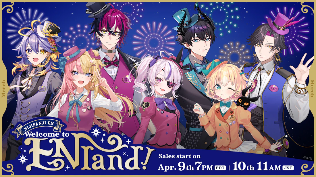 NIJISANJI EN announces “Welcome to EN Land!” merchandise