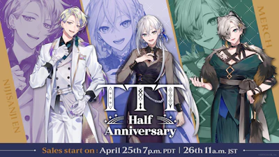 NIJISANJI EN announces “TTT Half Anniversary” merchandise