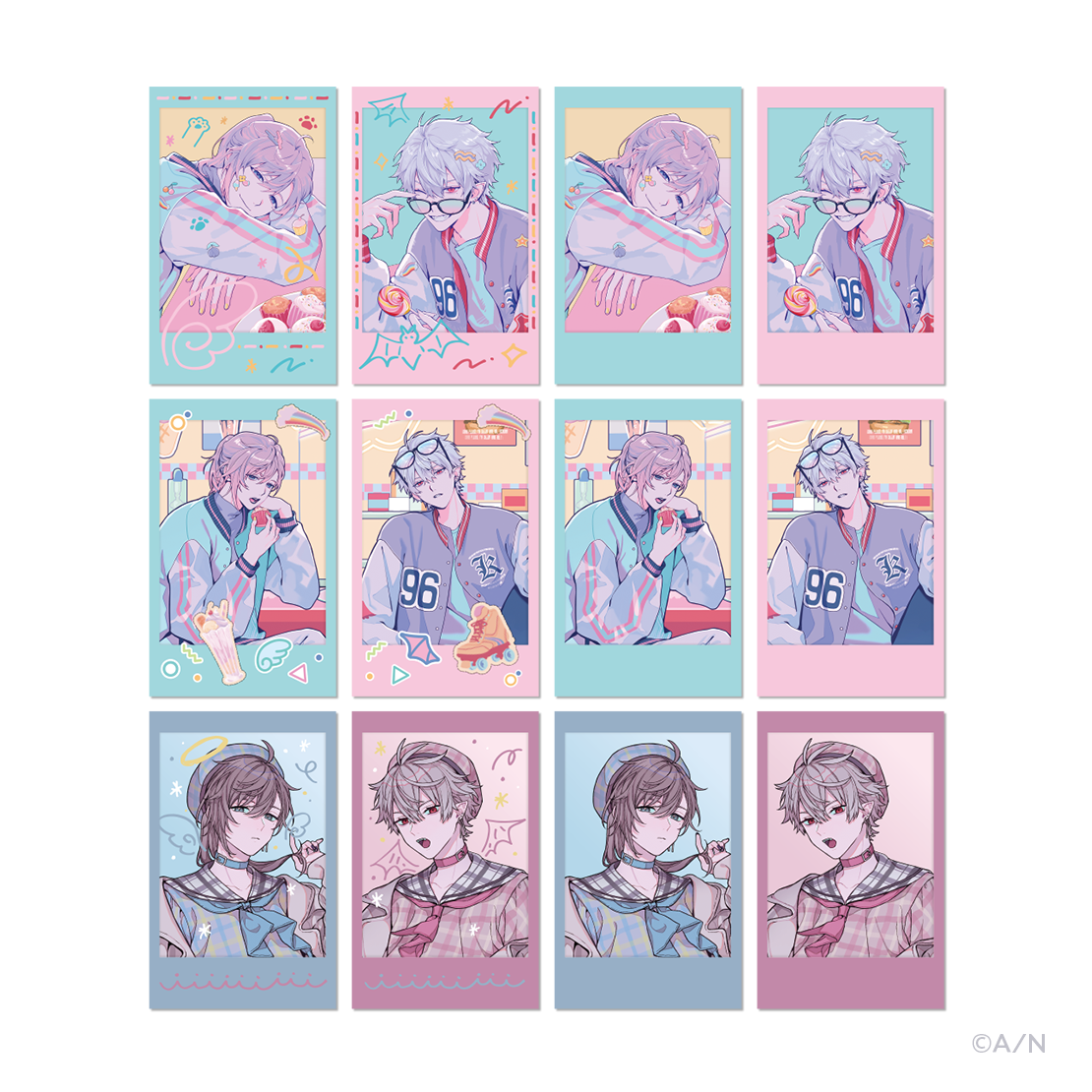 ニューレトロスタイル ChroNoiR くろのわ　缶バッジ　叶　14個セット にじさんじ　ChroNoiR クロノワール　ニューレトロスタイル　缶バッジ