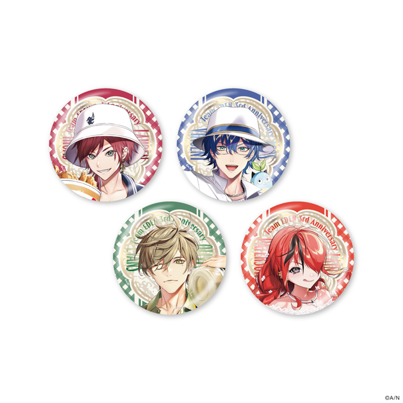 【★超目玉】 エデン組 Anniversary」グッズを2024年7月19日(金)18時から 3rd ピンズ・ピンバッジ・缶バッジ