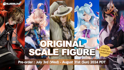 NIJISANJI EN Announces Release of "Original Scale Figure" Series and Exhibition of Life-Sized Statues at Anime Expo 2024!