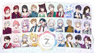 にじさんじ7周年を記念した新グッズが2025年2月3日(月)12時より順次発売！また、特設サイトもオープン！