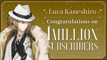 NIJISANJI EN Luca Kaneshiro reaches 1 million subscribers on YouTube