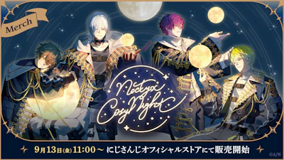 NIJISANJI EN「Noctyx Cozy Night」2024年9月13日(金)11時(JST)からにじストア・ENストアにて同時販売開始！