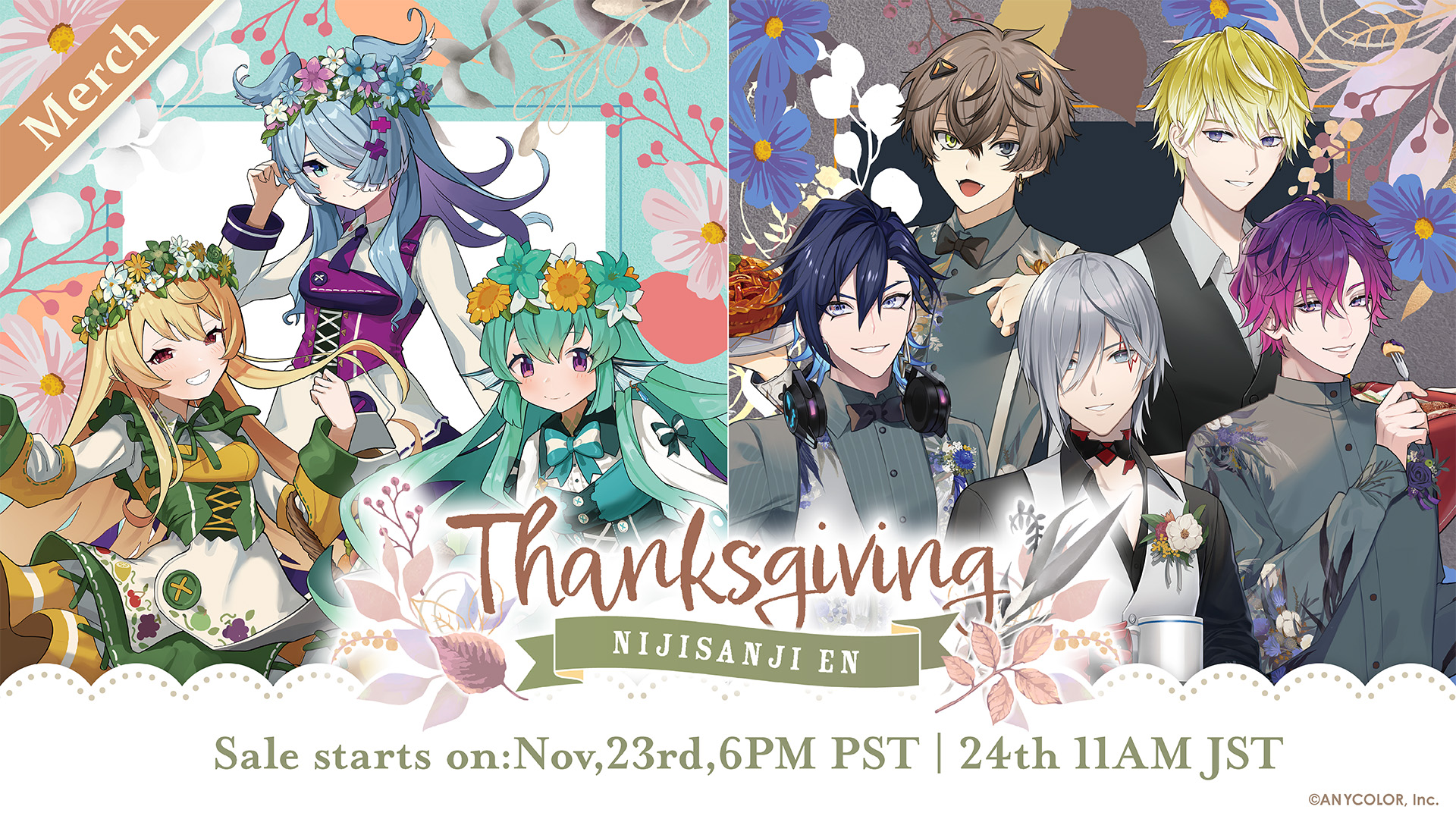 NIJISANJI EN announces Thanksgiving Goods and BLACK FRIDAY 2022 | ANYCOLOR  Inc.