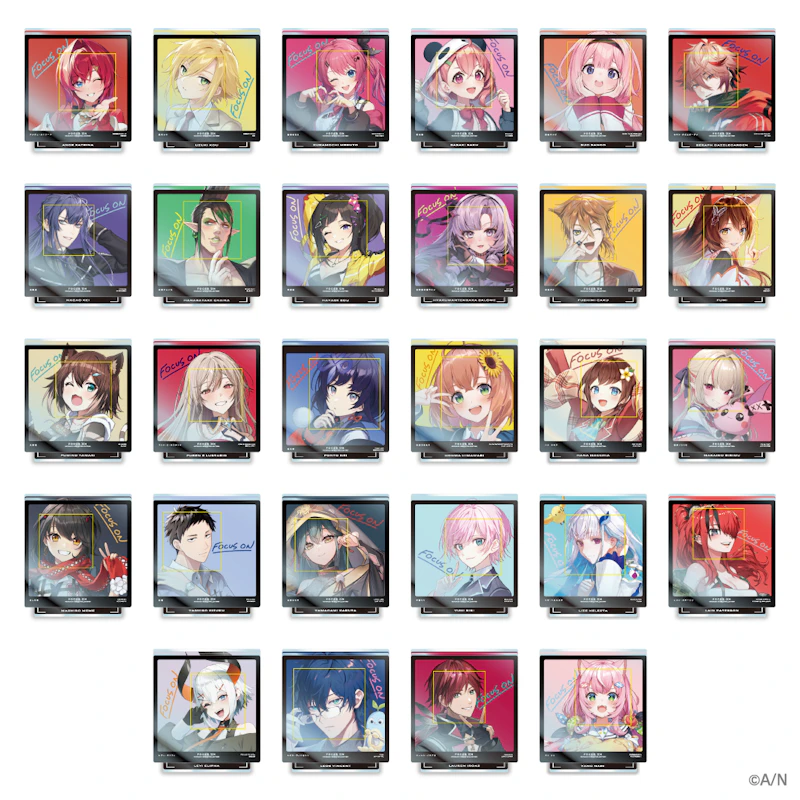 にじさんじの「FOCUS ON」グッズ、2024年4月25日(木)9時より販売開始