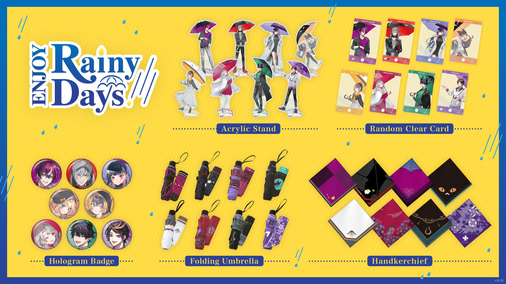 NIJISANJI EN announces “ENJOY Rainy Days” merchandise | ANYCOLOR Inc.
