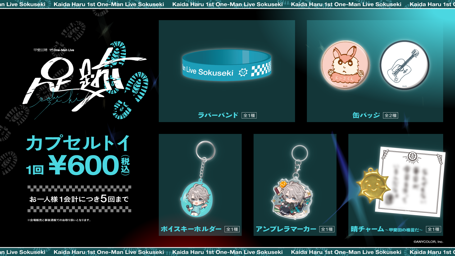 ア*ネ様 【甲斐田晴 1st Live 足跡】ペンライト 【公式通販】