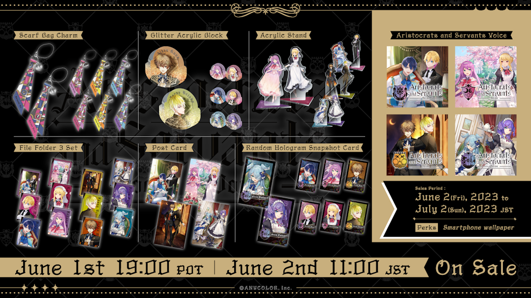 NIJISANJI EN announces “NIJISANJI Aristocrats and Servants