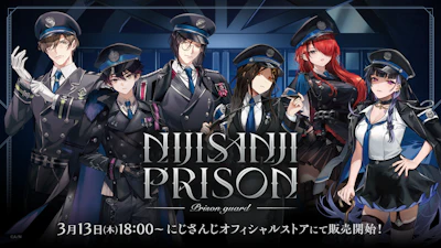 「にじさんじ監獄 -Prison guard-」グッズを2025年3月13日(木)18時からにじストアにて販売開始！