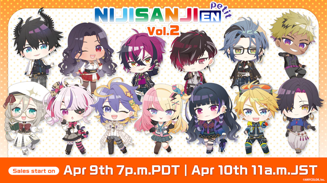NIJISANJI EN announces “NIJISANJI EN Petit vol. 2” merchandise