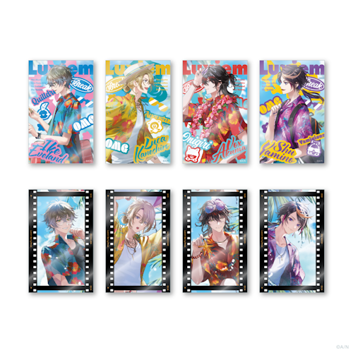 LOVE & LUCKY ホロ 4枚セット NIJISANJI ENの「Luxiem Spring Break」グッズを2025年3月11日