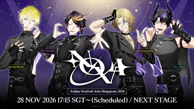 「NIJISANJI EN」が2026年11月27日(金)から開催されるAFA Singapore 2026に出展決定！さらにステージ出演も決定！