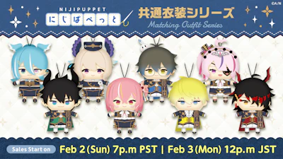 NIJISANJI EN announces “NIJI Puppet Matching Outfit Series”