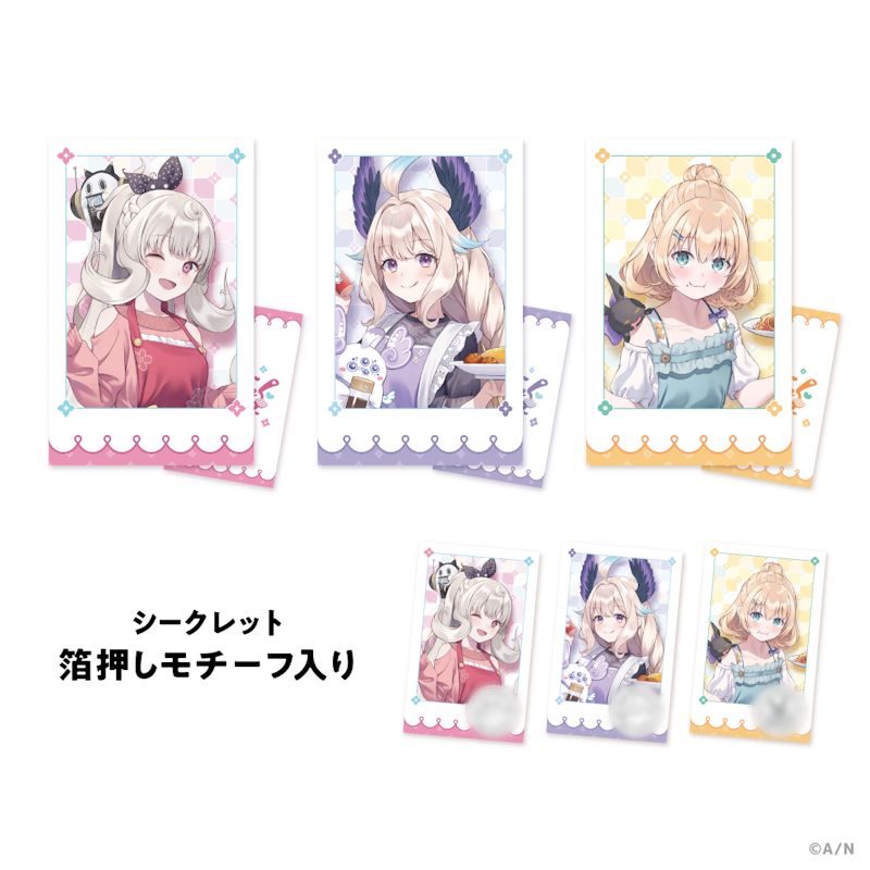 ニコラ・フランチェスカ アクスタ、缶バ、布ポスター NIJISANJI EN「Ethyria Cooking bon appétit!」2024年1月18日(木
