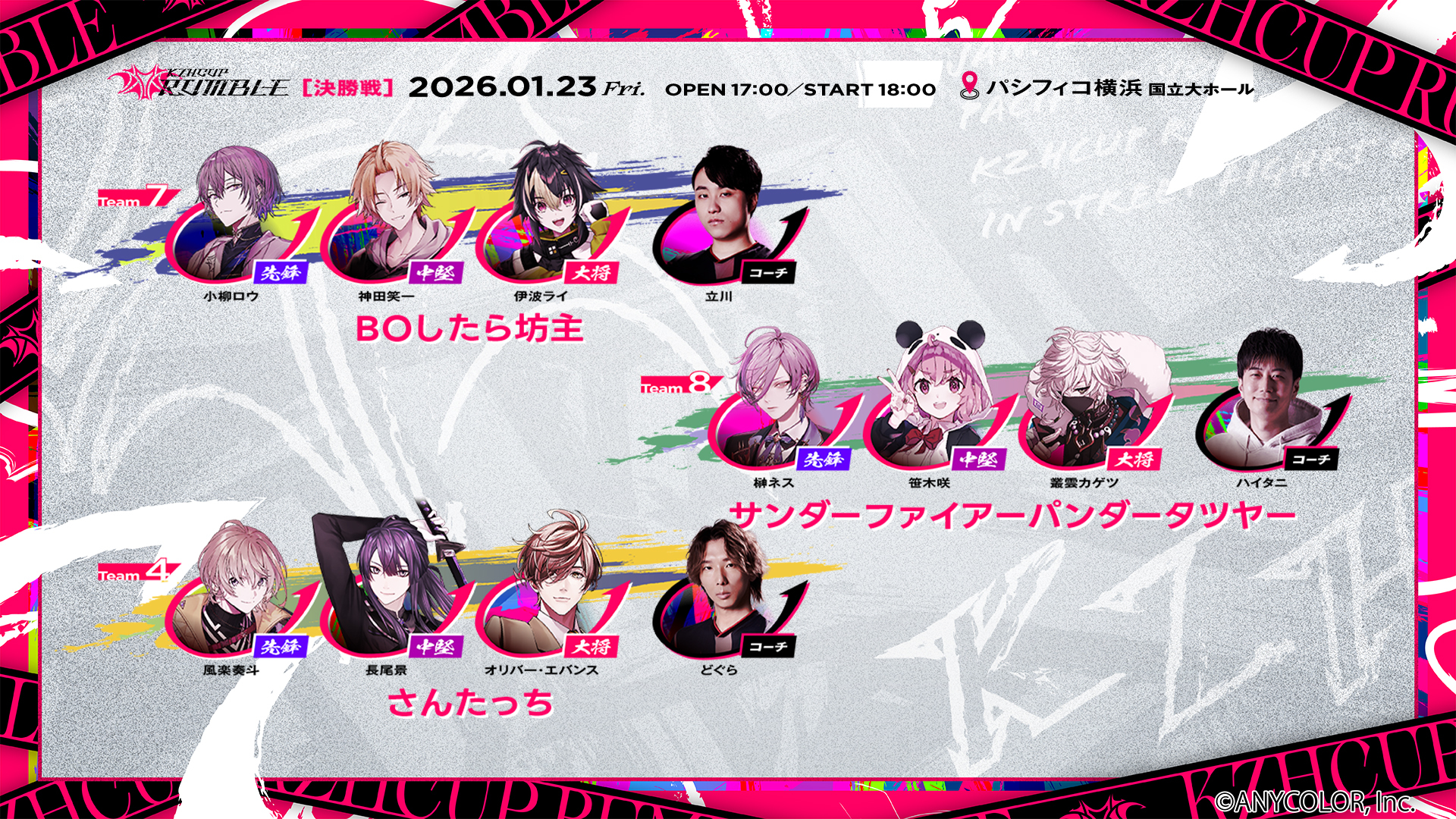 にじさんじ所属バーチャルライバー「葛葉」主催の「KZHCUP RUMBLE in