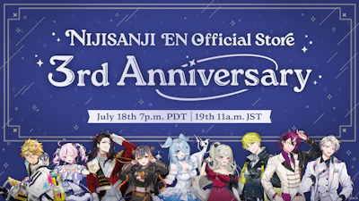 NIJISANJI EN announces “NIJISANJI EN Official Store 3rd Anniversary” 