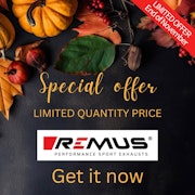 REMUSスポーツマフラー　REMUSスポーツエキゾースト 秋の限定価格のご案内🎃