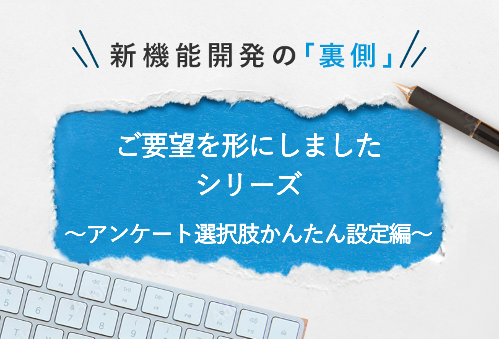 ご要望形にしましたシリーズ　　　　　～アンケート選択肢かんたん設定編～