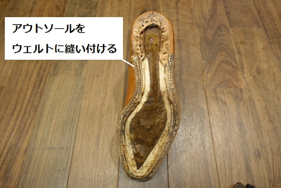 ウェルト交換しないオールソール