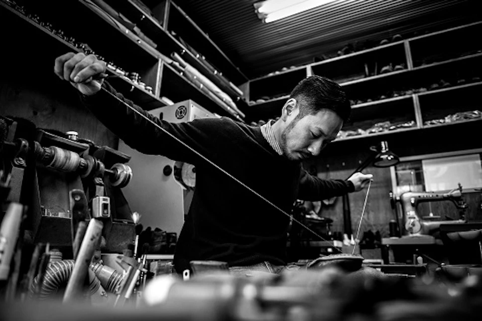 チャン糸ですくい縫い