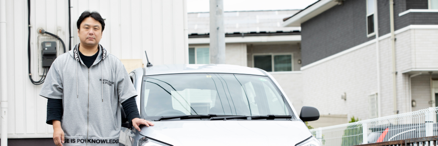 「カーリースカルモくん」の利用者に、サービスを利用してみての感想やカーライフについてインタビュー取材をした内容をまとめた記事のタイトル画像。