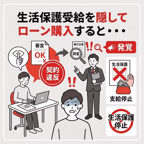 生活保護受給中に無断で車をローン購入するとどうなる？