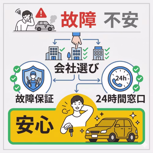 サポート体制が充実したリース会社を選ぶ