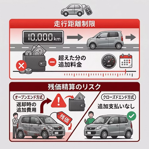 軽自動車における短期リースの注意点